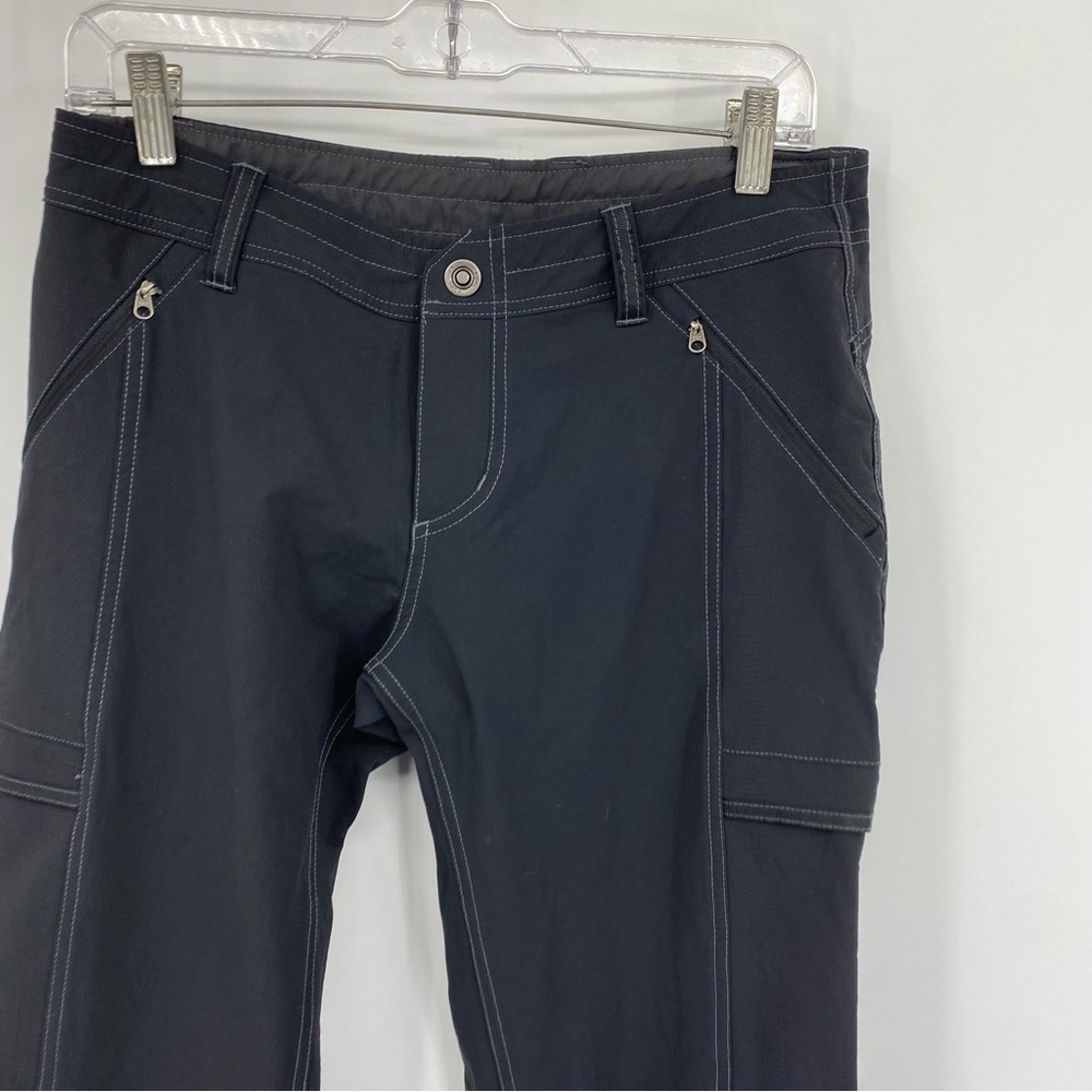 Kuhl Women's Wide Leg Pants in Black with Contrast Stitching - Picture 2 of 11